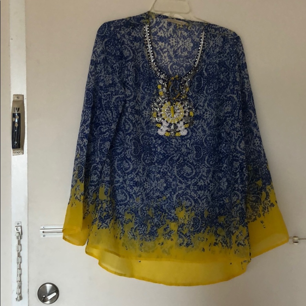 Soft Surroundings M Beaded top